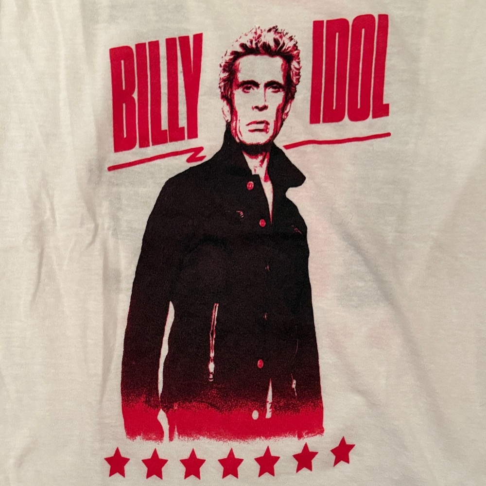 Billy Idol Graphic Tee - vintage band t-shirt